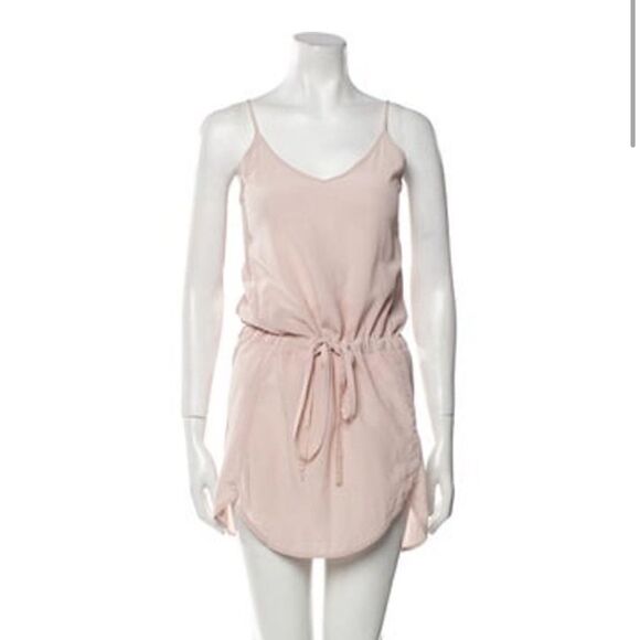 Anine Bing Silk Mini Dress Size: XS color soft pink - Picture 1 of 6